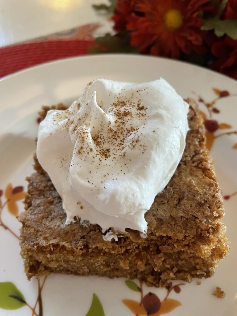 Apple Cake on Plate