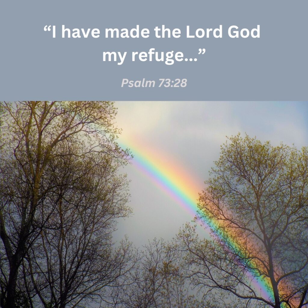 I have made the lord god my refuge - Psalm 73:28