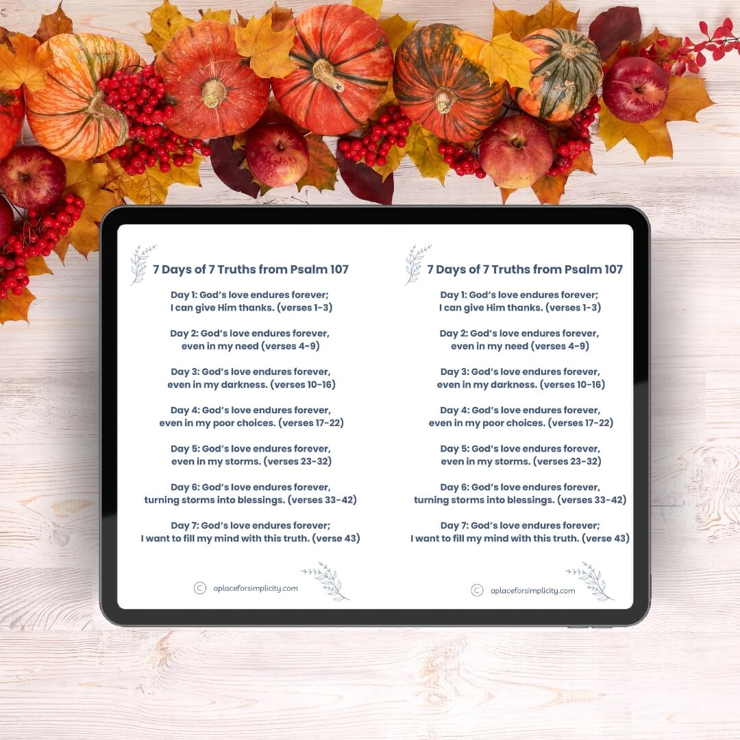 7 Days of 7 Truths from Psalm 107