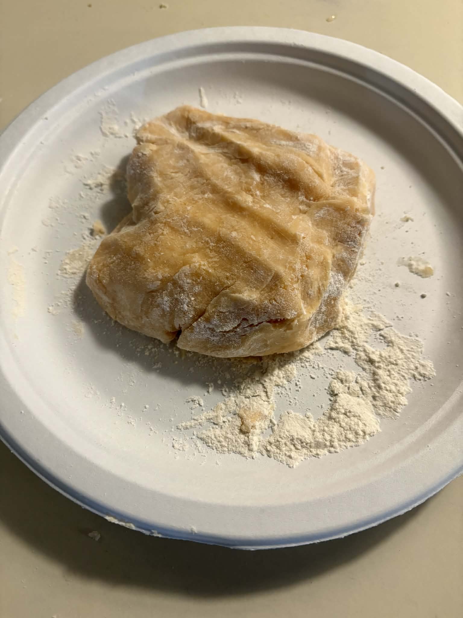 Playdough being kneaded