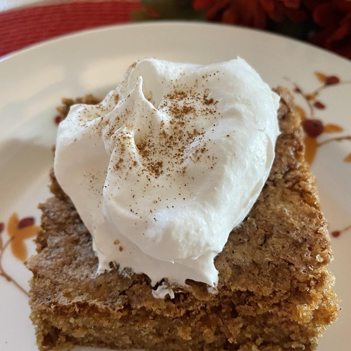 Apple Cake on Plate